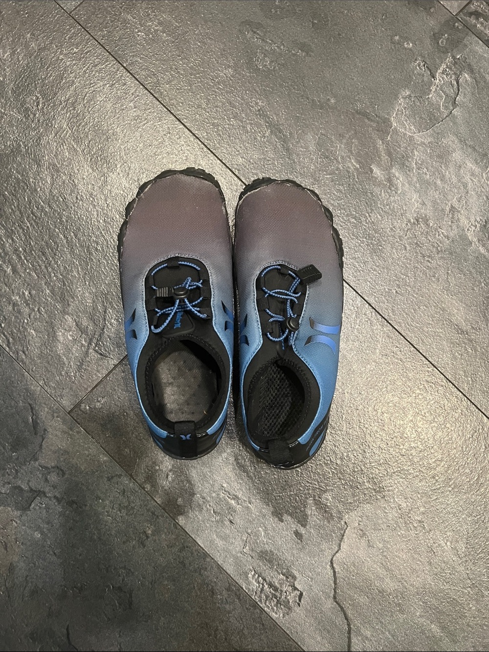 Men Hurley Blue Slip-On Water Shoes
